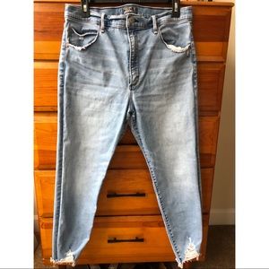 Abercrombie High Rise Super Skinny Ankle Jeans